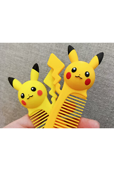 Phigo Pikachu Temalı Çocuk Saç Tarağı – 3D Baskı Dekoratif ve Kullanışlı Obje (12 cm)