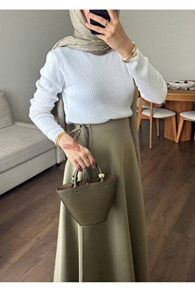 Molly Nelly Women's Side Tie Hijab Long Skuba Skirt