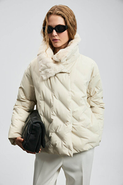 Lufian Monica Ecru Women's Coat 122120047