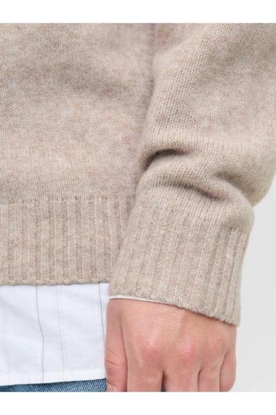 Jack & Jones Jjesoho Ollie Bej Велосипедний комір Чоловічий светр 12278924