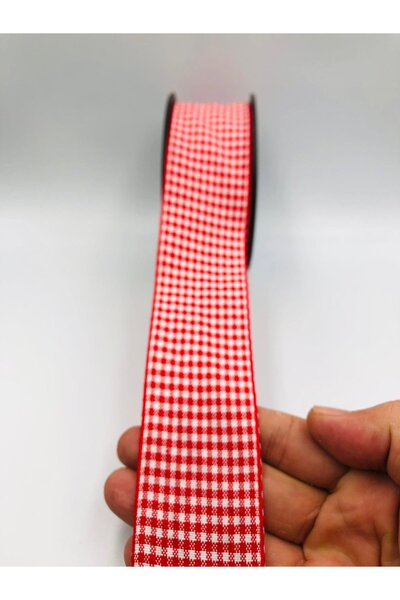 DUCK HOBY Panglică în carouri de 5 metri model dama (lățime de 4 cm) Panglică...