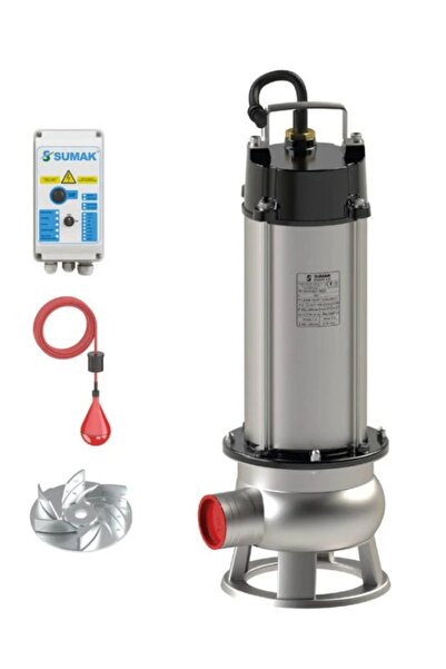 Sumak SDTV 40/2 İNOX Komple Paslanmaz Vortex Çarklı Foseptik Dalgıç Pompa