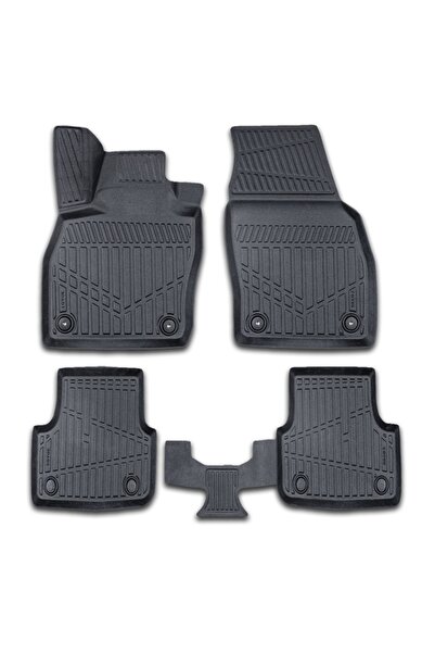 CED AUTO TRADE Set of rubber car mats VW Polo 2017->, 3D tray shape