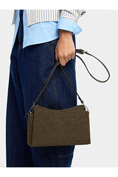 PARFOIS Deri Efektli Çapraz Çanta