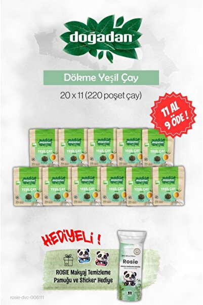 Doğadan Bulk Green Tea 20-Pack Buy 11 Get 9 Free and Rosie Pamuk
