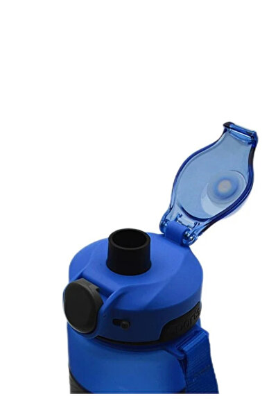 Noki زجاجة مياه تريتان ناعمة الملمس بغطاء تلقائي وحزام سيليكون 750 مل 0121