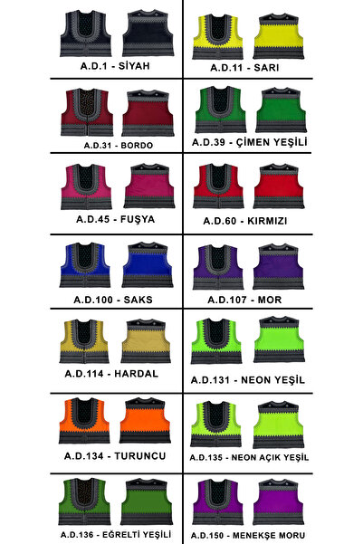 Armelit Trabzon Ağasar Karadeniz Kadın Yeleği Horon Yelek