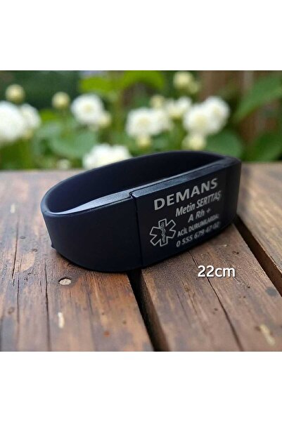 fırsatlar diyarı Kişiye Özel Tıbbi Acil Durum Farkındalık Bilekliği - Dementi...