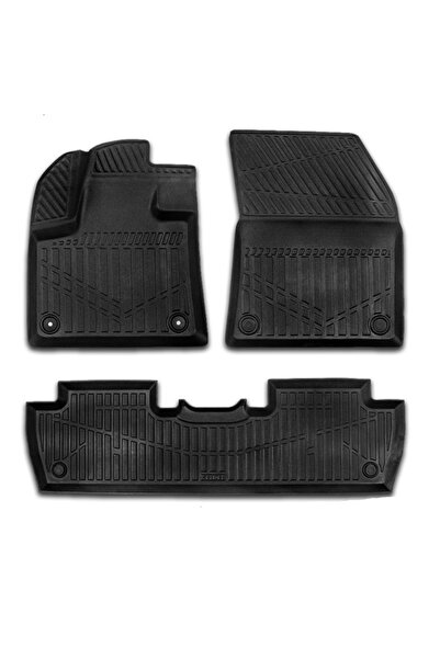 CED AUTO TRADE Set of rubber car mats Peugeot 5008 2017-2024, 3D tray shape
