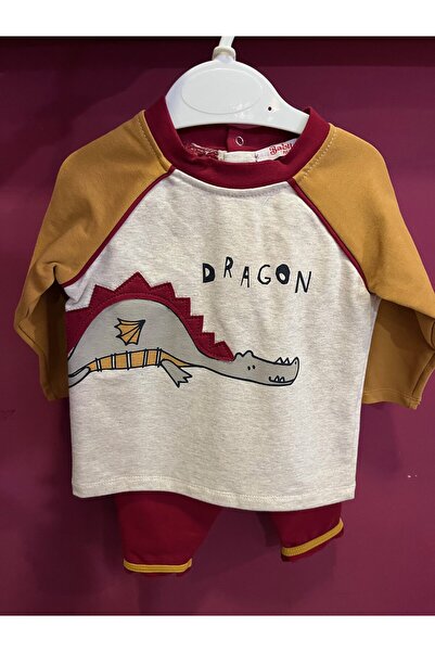 BABY PJS Dinosaur Embroidered Tracksuit Set