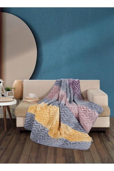 Bayev Colorful Zigzag Striped Single Cotton Blanket 150 X 200