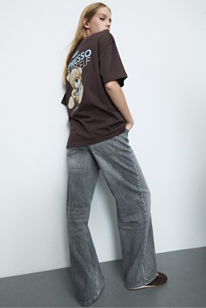 Stradivarius Oversize printed T-shirt