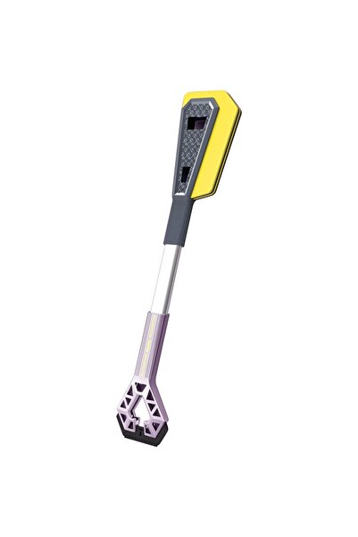Flippy Two-Head Car Snow Scraper, Ergonomic Detachable Handle, 61x12.5 cm, Purple