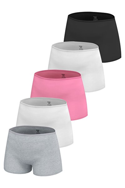 Öts Premium Σετ 5 Μπόξερ για Κορίτσια - Σε Κουτί Δώρου, Βαμβακερό Ύφασμα, Εξαιρετικά Μαλακό Ελαστικό Εφαρμοσμένο Σχήμα χωρίς Ετικέτα