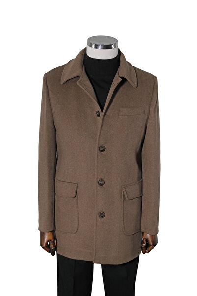 Globay Pamuklu Bebe Yaka Kaşe Kaban