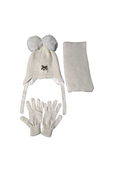 Aware Time Kitti 4-8 років для дівчаток Аксесуари з підкладкою з флісу Шарф Шапка Рукавички 3-комплект