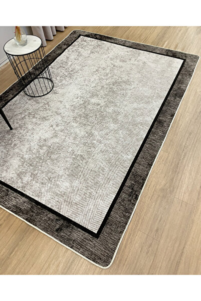 Brillant KAHVERENGİ Jüt Sisal Görünüm Bordürlü Kaymaz Taban Yolluk Mutfak Halı