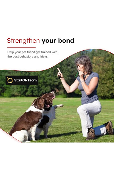 StartONTeam Fluier profesional cu ultrasunete anti-lătrat pentru dresaj, respingere sau rependere câini agresivi, verde