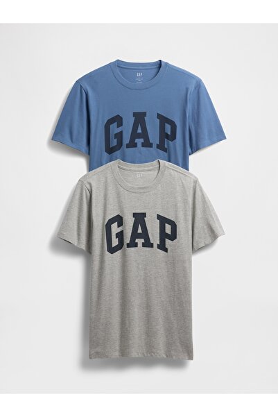 GAP Erkek Gri Everyday Soft Logo 2'li T-Shirt Seti
