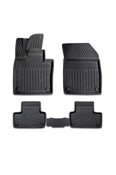 CED AUTO TRADE Set of rubber car mats Volvo XC60 Hybrid 2024->, 3D tray shape