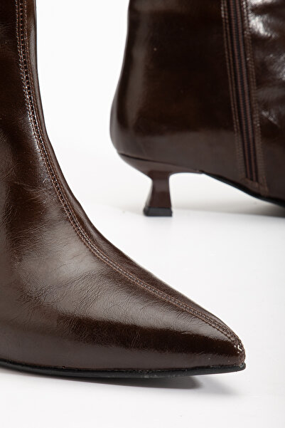 trendyes Topuklu Bot sivri burun 3 cm