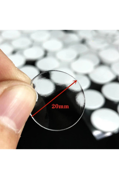 Choice 100pcs diameter-20mm 100pcs Round Double Sided Tape Adhesive Dots Fast...