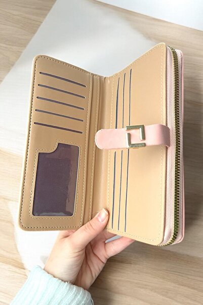 TAKIŞTIR Light Pink Color Leather Women's Wallet