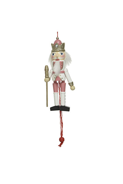 BraziPremium Nutcracker Christmas ornament, 12.5 cm, resin, white