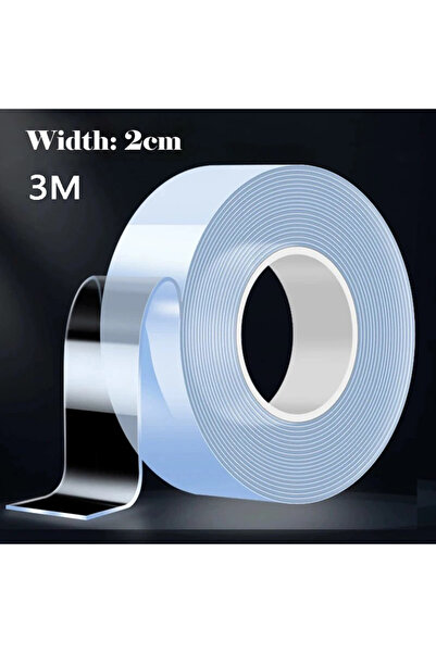 Choice57 3m "Versatile Reusable Double-Sided Waterproof Adhesive Tape - Perfect for Kitchen and Bathroom Supp