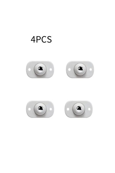 Choice 4pcs LA0100C 4/20Pcs Wheels For Furniture Stainless Steel Roller Self ...