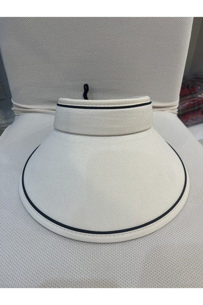 Çeşme Home Unisex Adjustable Visor Hat with Wipeable, Sweat-Proof, Padded Front and 12cm Wide Brim