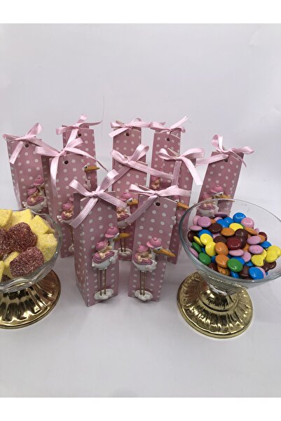 melodi 25 adetli Leylek objeli M evlüd hoşgeldin bebek çikola