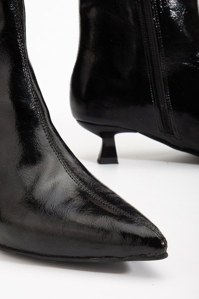 ACMZ SHOES Kısa topuklu bot sivri burun