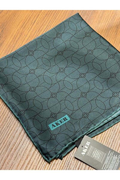 Aker Monogram Desen 2025/2026 Saf İpek Sura Eşarp 9065713
