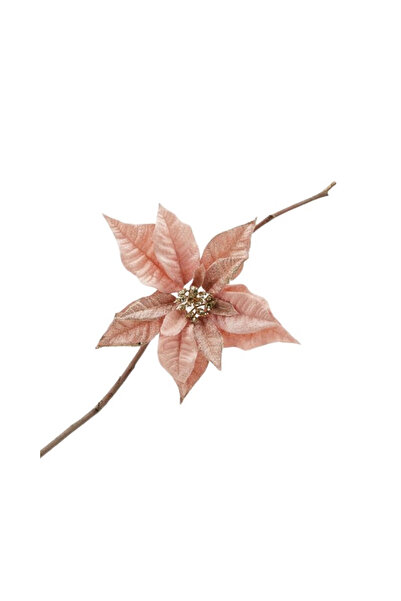 BraziPremium Decorațiune pentru brad de Crăciun, floare de Crăciun cu închide...