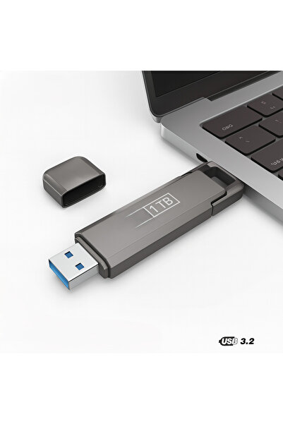 Genel Markalar 1 TB Flash Bellek USB 3.2 Type-C Yazma Hızı,Darbeye Dayanıklı Anti Manyetik