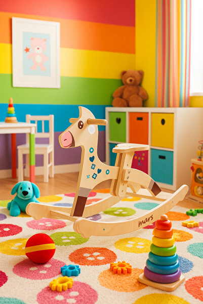 Joujou حصان خشبي هزاز