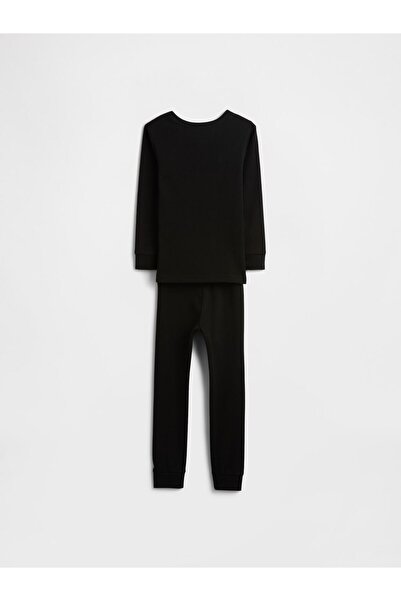 GAP Bebek Siyah Glow-in-the-Dark Grafik Baskılı Pijama Takımı