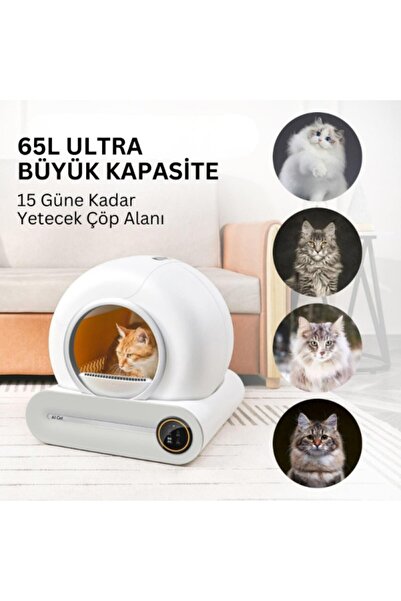 Genel Markalar Akıllı Kedi Tuvaleti / Kum Kabı/ Otomatik Kedi Tuvaleti