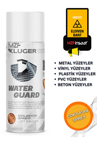 MZF KLUGER 500 ml Su Yalıtım Sızdırmaz Geçirmez Izolasyon Kauçuk Spreyi Kaplama Sızıntı Önler