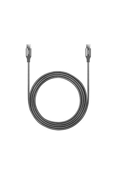 Ttec AlumiCable Type-C to Type-C 200cm 65W PD/QC Hızlı Şarj/Data Kablosu 2DK51UG Uzay Grisi