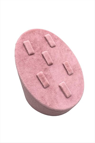 Ronanna حامل حلقي من القماش بيضاوي الشكل مكون من 6 أظافر