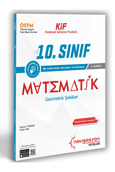 Navigasyon yayınları 10.Sınıf GEOMETRİK ŞEKİLLER Video Konu Anlatımlı Soru Fasikülü (MEB Müfredatına Uygun)