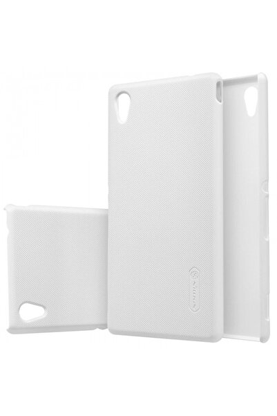 Nillkin Husa Sony Xperia Z L36H Frosted Shield Alb + Folie de protectie