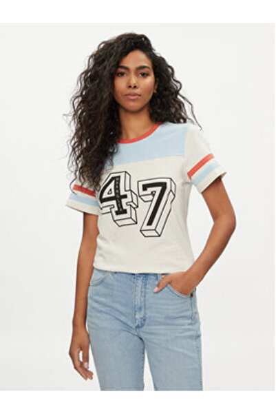 WRANGLER Γυναικείο T-Shirt 112350188 Εκρού