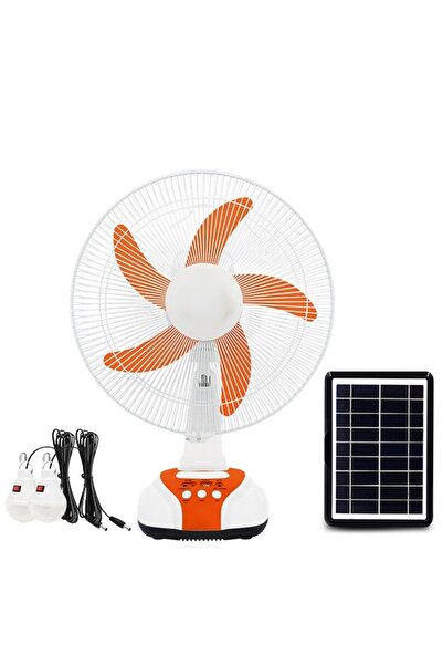 Easy power إيزي باور مروحة طاولة 16 انش قابلة لاعادة الشحن وتشحن بالطاقة الشمسية