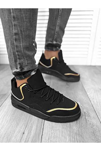 dehaine Casual Sneakers, Men, Fashion, 5919, BLACK GOLD