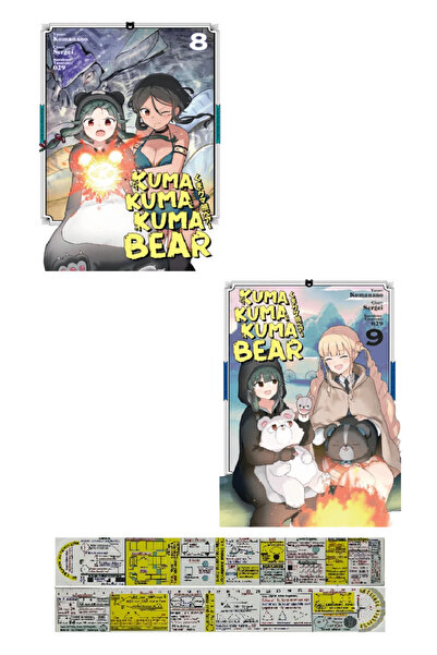 Kayıp Kıta Yayınları Kuma Kuma Kuma Bear 8-9. Ciltler Manga Seti + Mat. Öğret...