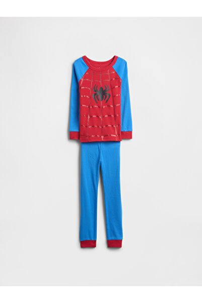 GAP Bebek Kırmızı Marvel Spider-Man 100% Organik Pamuk Pijama Takımı