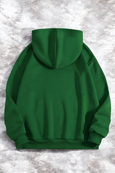 trendypassion Naughty Cat Printed Oversized Hooded Sweatshirt